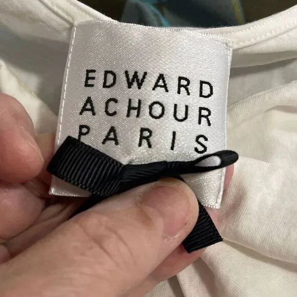 Edward Achour Paris Women’s S/S Bowtie Blouse/Top